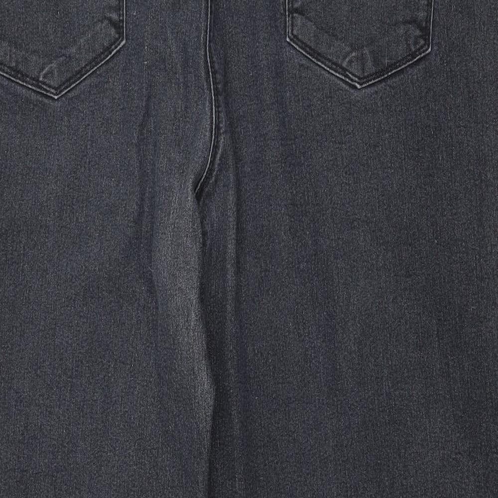 Preworn Womens Grey  Denim Straight Jeans Size 22 L26 in