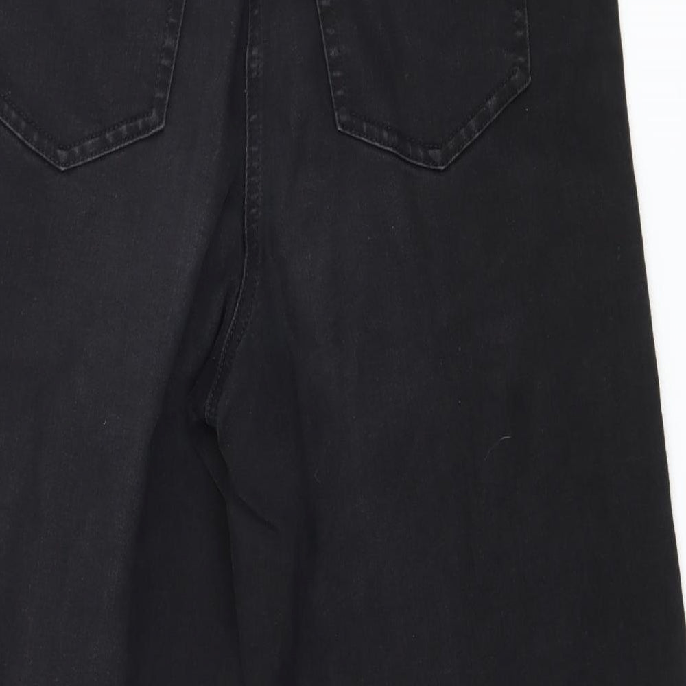 NEXT Womens Black  Denim Cropped Jeans Size 12 L22 in