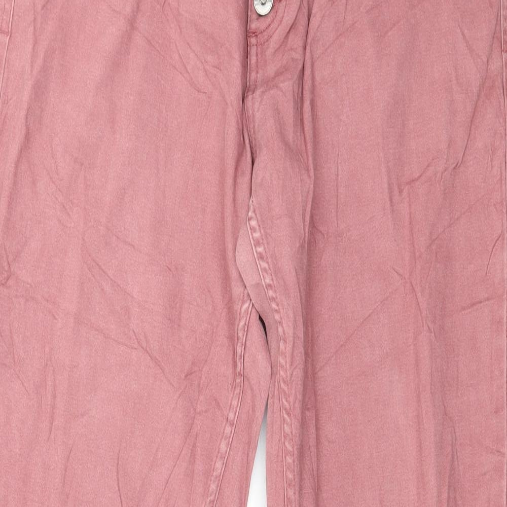 Up Fashion Womens Pink  Denim Skinny Jeans Size 16 L31 in