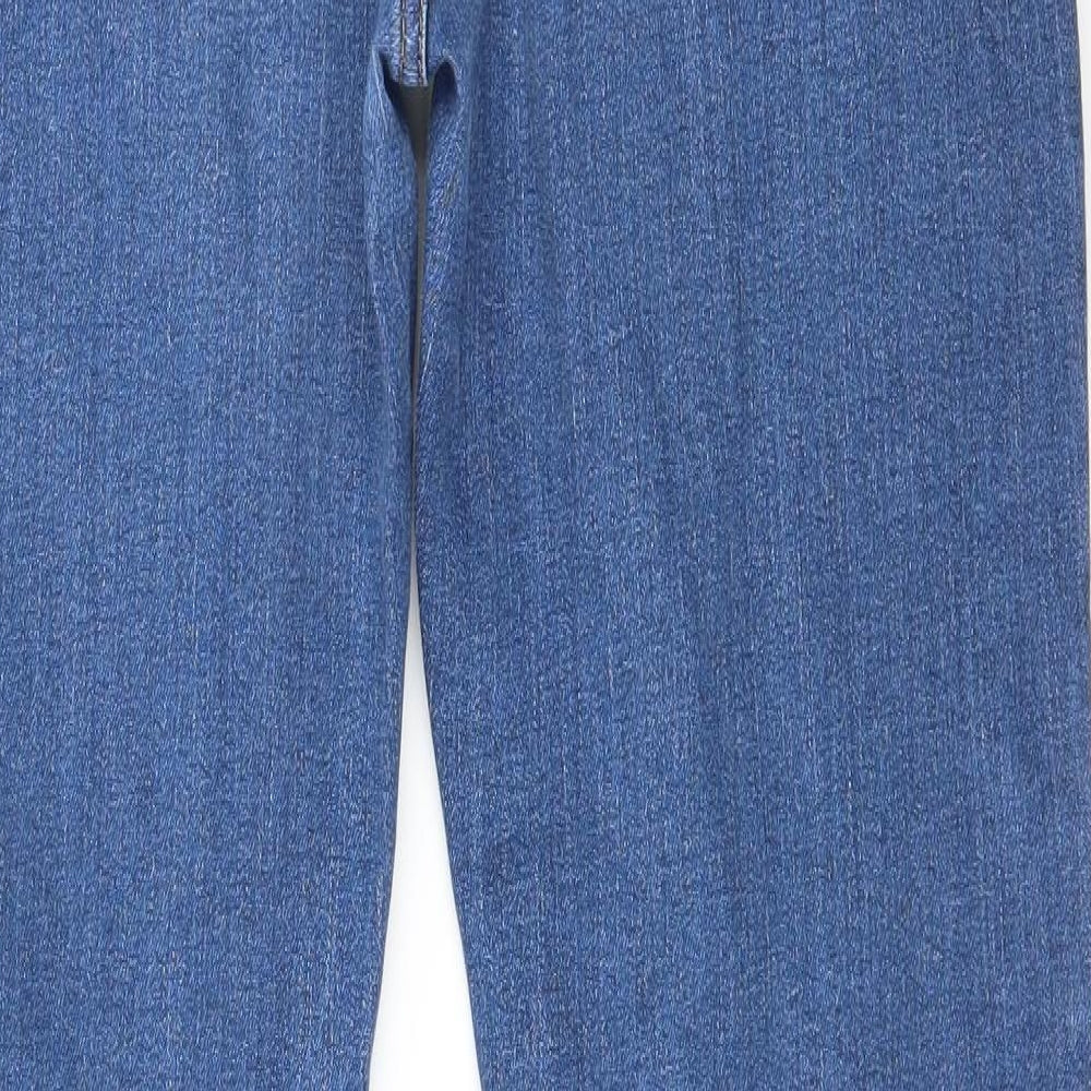 Marks and Spencer Womens Blue  Denim Straight Jeans Size 12 L29 in