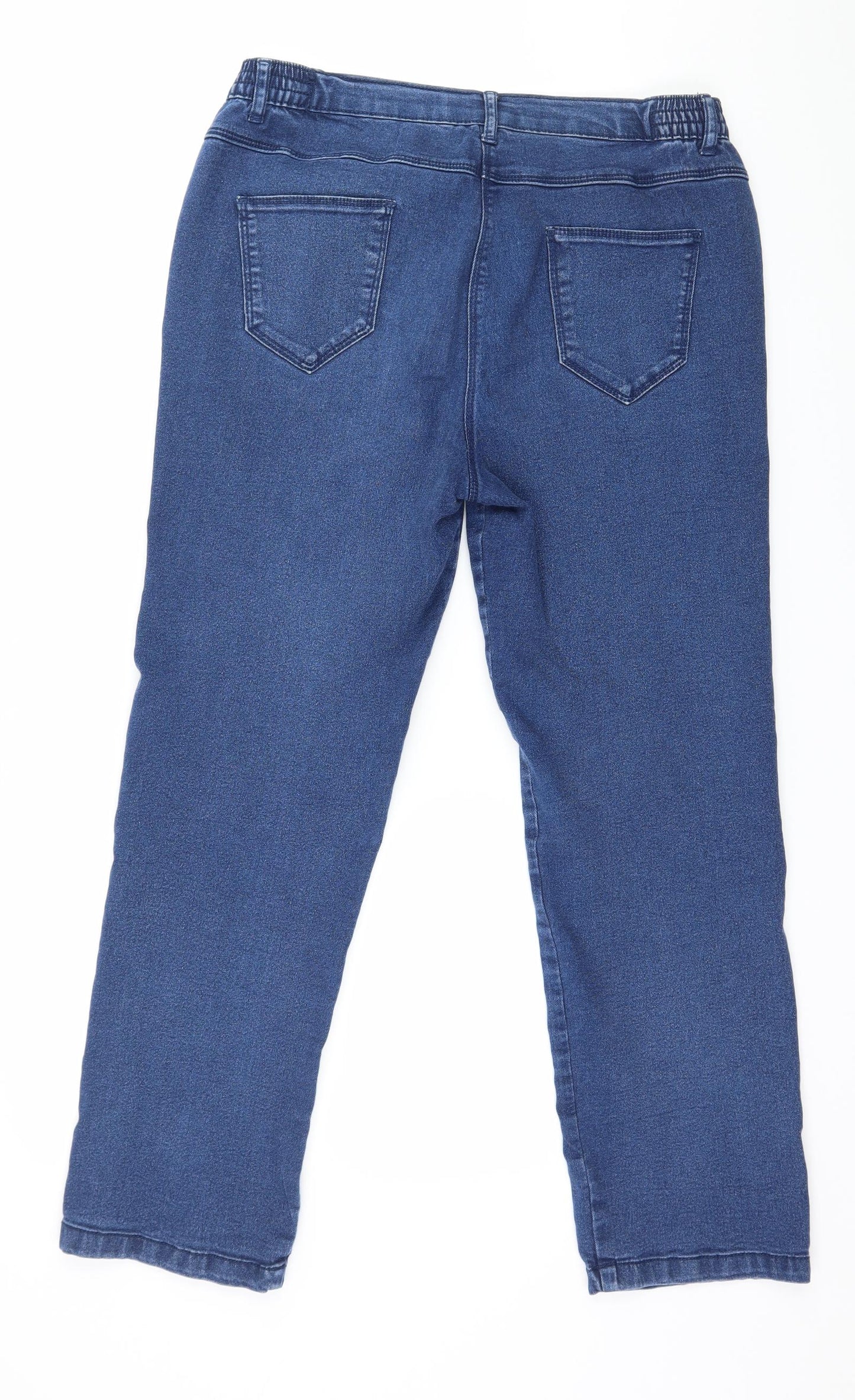 Bonmarché Womens Blue  Denim Straight Jeans Size 14 L26 in