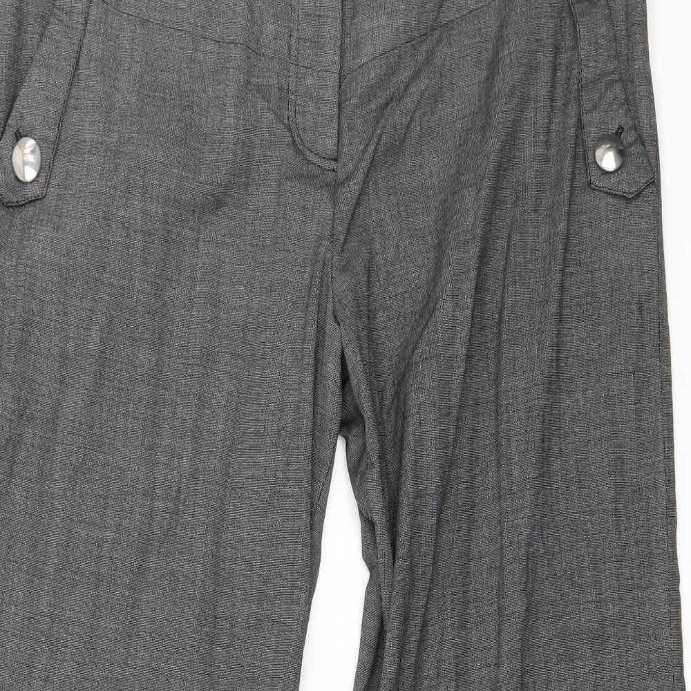 River Island Womens Grey   Trousers  Size 12 L29 in