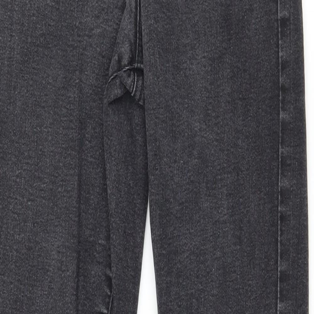 Denim & Co. Womens Grey  Denim Skinny Jeans Size 8 L28 in