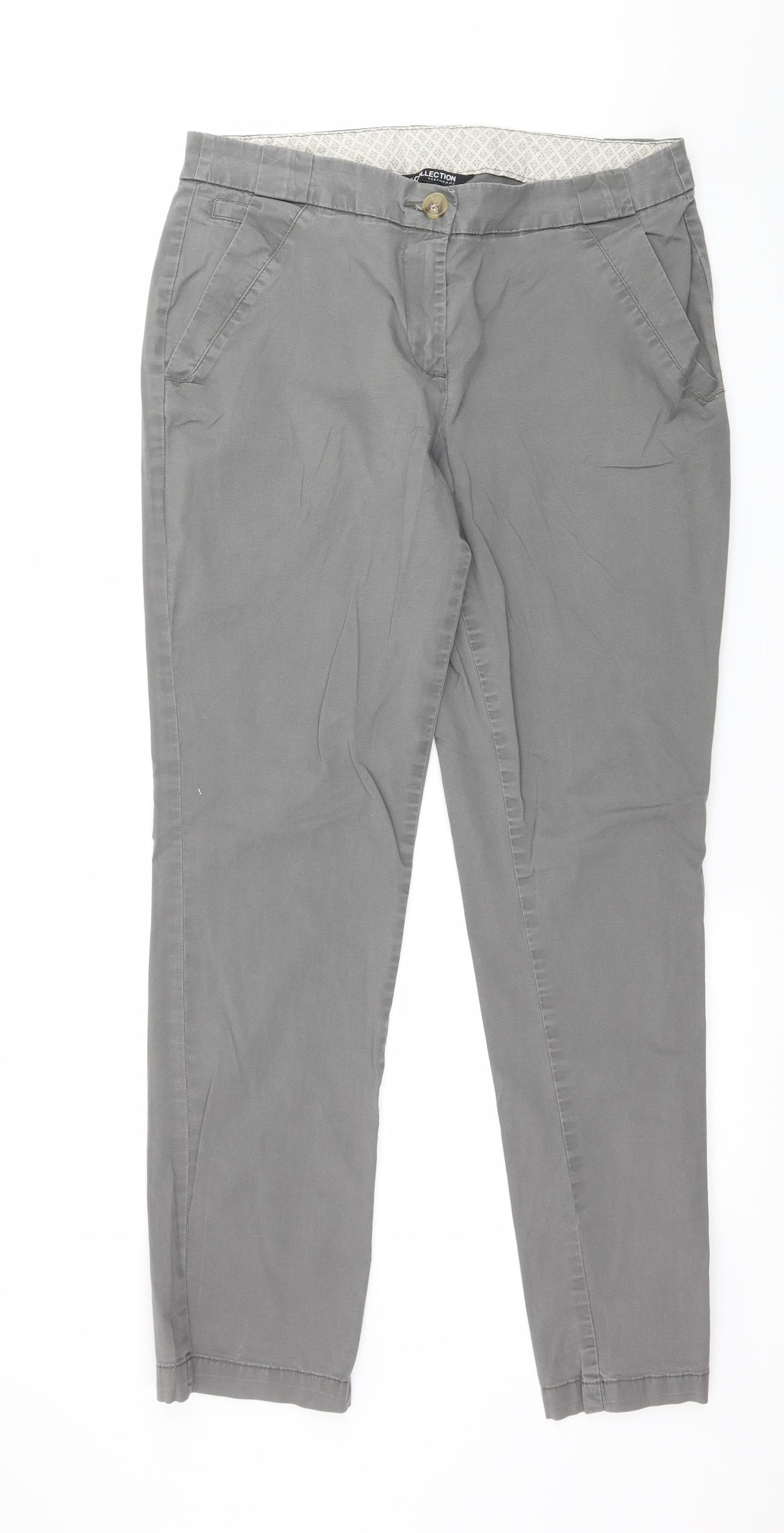 Debenhams Womens Grey   Trousers  Size 12 L30 in