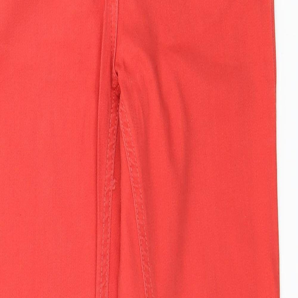 Marks and Spencer Womens Red  Denim Skinny Jeans Size 8 L29 in