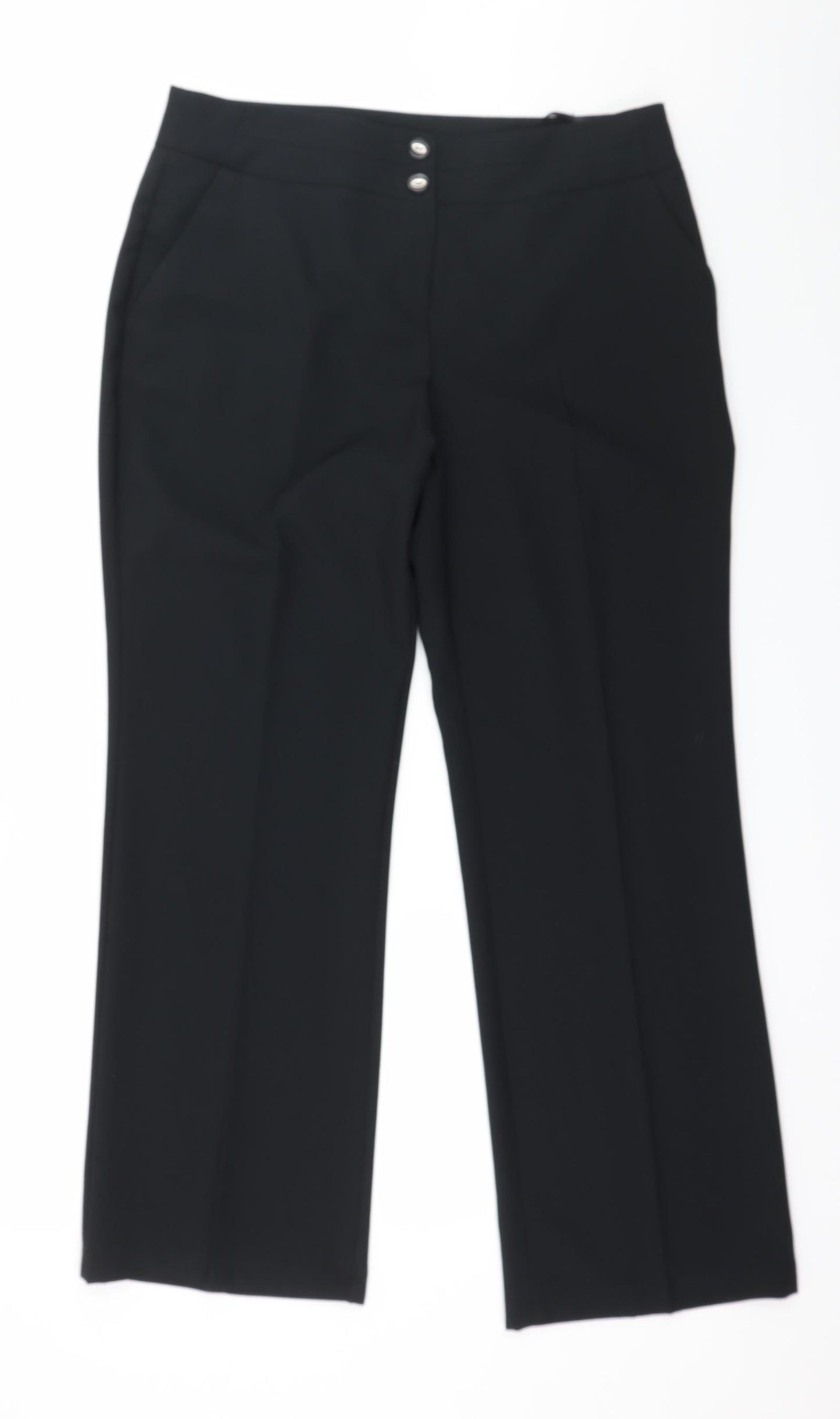 BHS Womens Black   Trousers  Size 14 L30 in