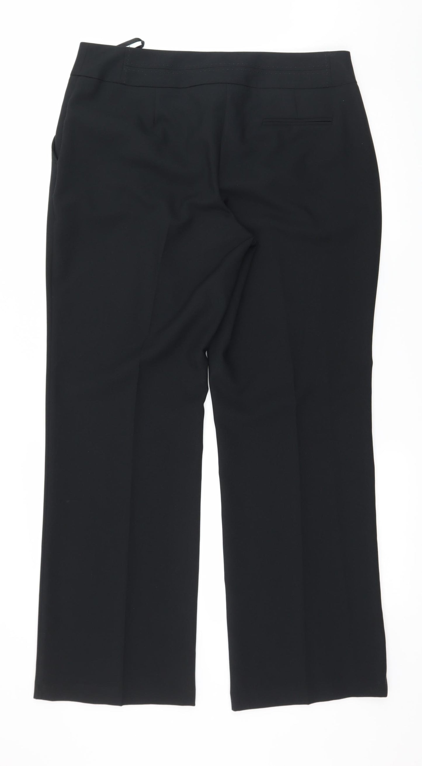 BHS Womens Black   Trousers  Size 14 L30 in
