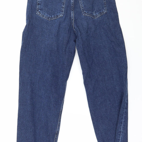 Marks and Spencer Womens Blue  Denim Straight Jeans Size 8 L25 in