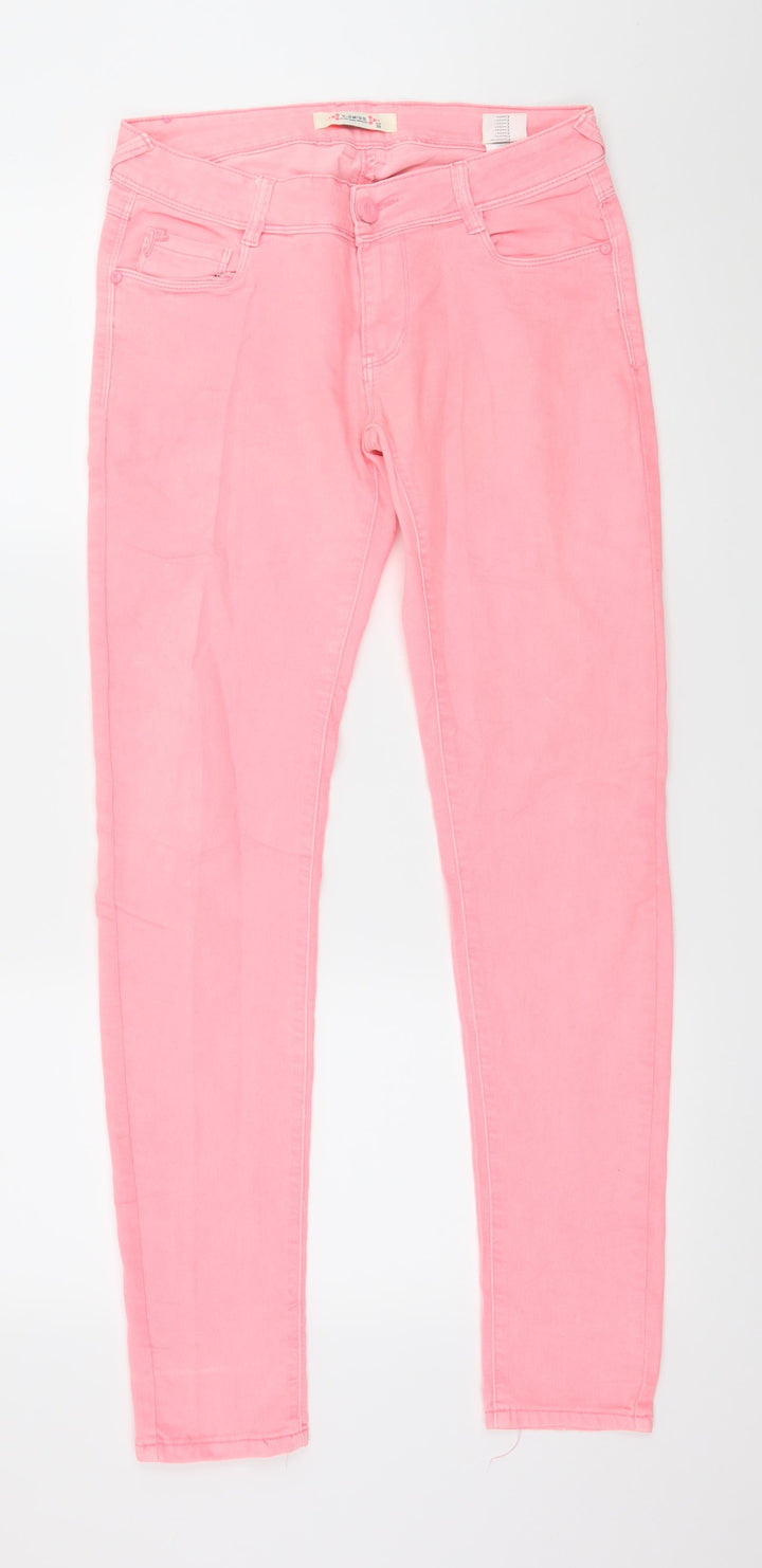 Swiss Womens Pink Denim Skinny Jeans Size 8 L28 in
