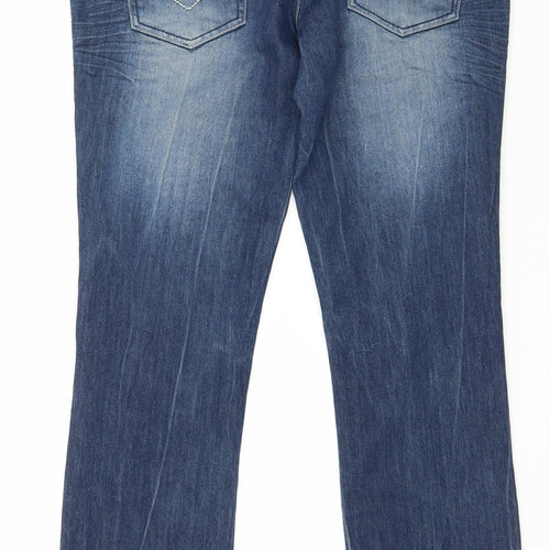 Crafted Womens Blue  Denim Straight Jeans Size 12 L30 in
