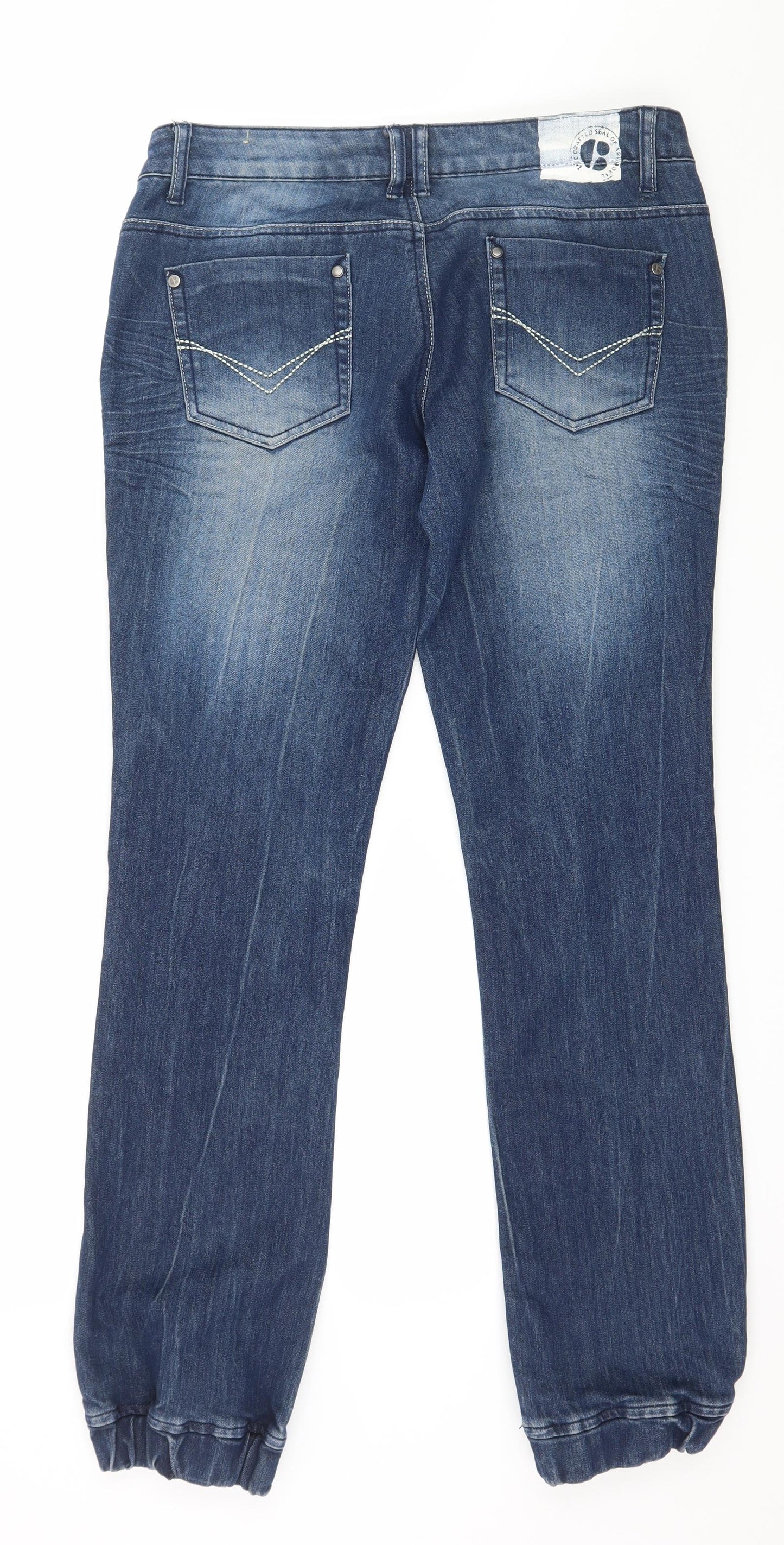 Crafted Womens Blue  Denim Straight Jeans Size 12 L30 in