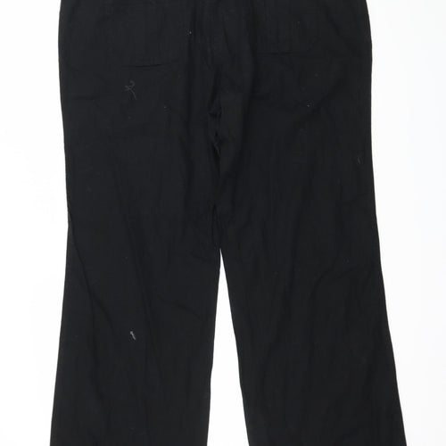 TU Womens Black   Trousers  Size 12 L32 in