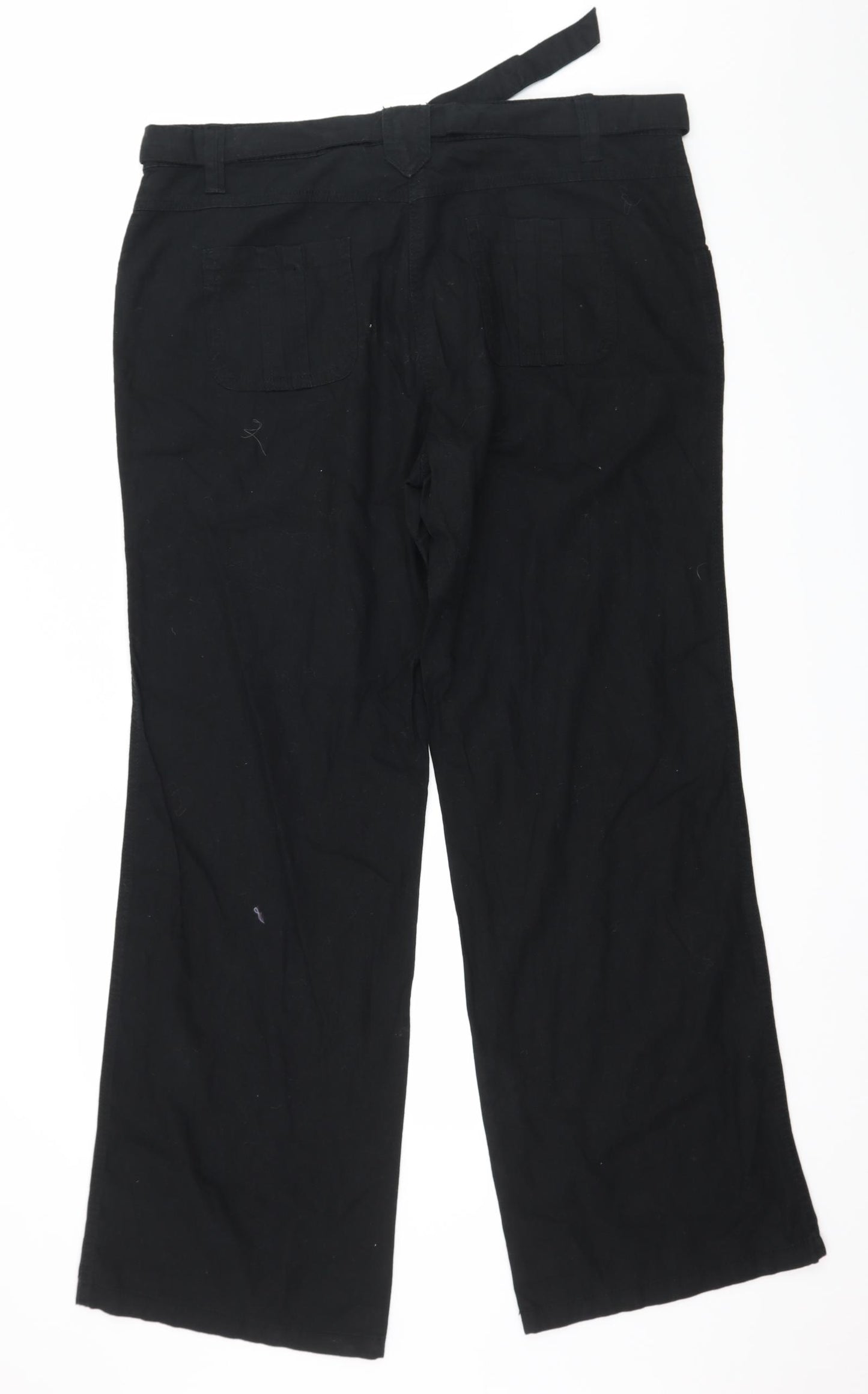TU Womens Black   Trousers  Size 12 L32 in