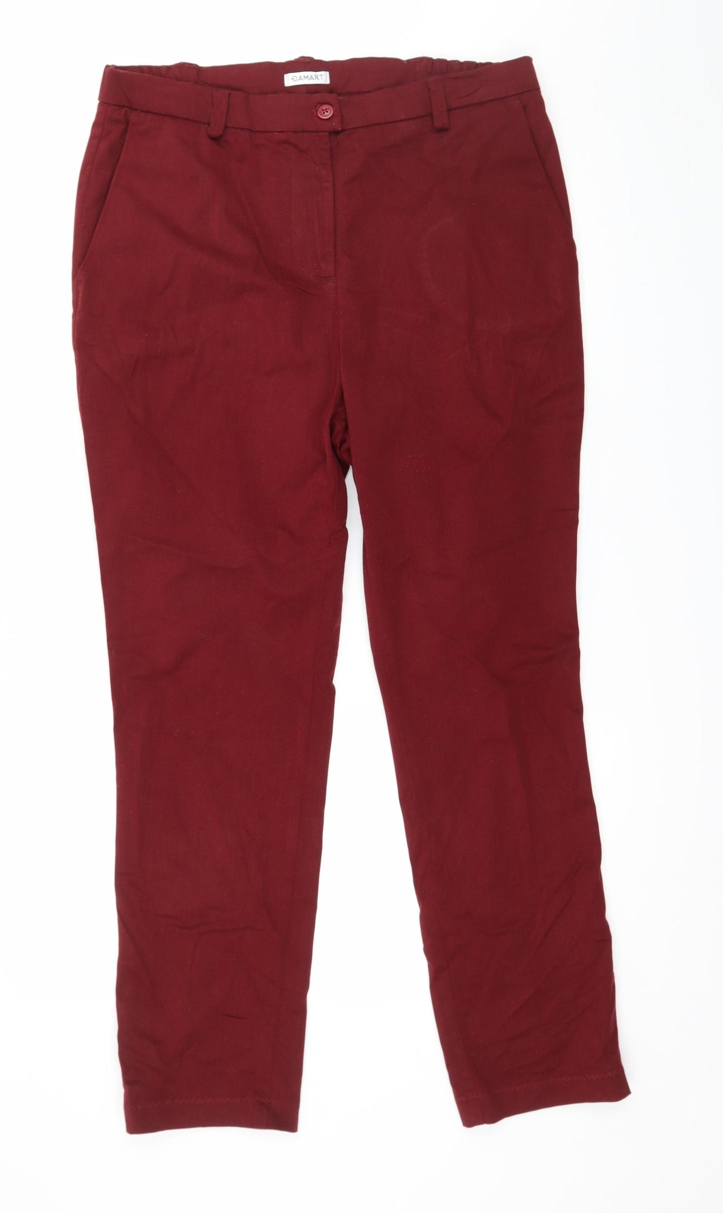 Damart Womens Red   Trousers  Size 16 L28 in