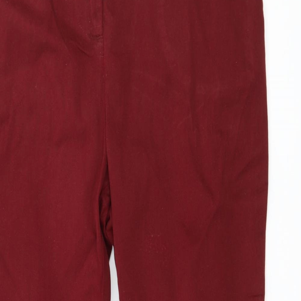 Damart Womens Red   Trousers  Size 16 L28 in