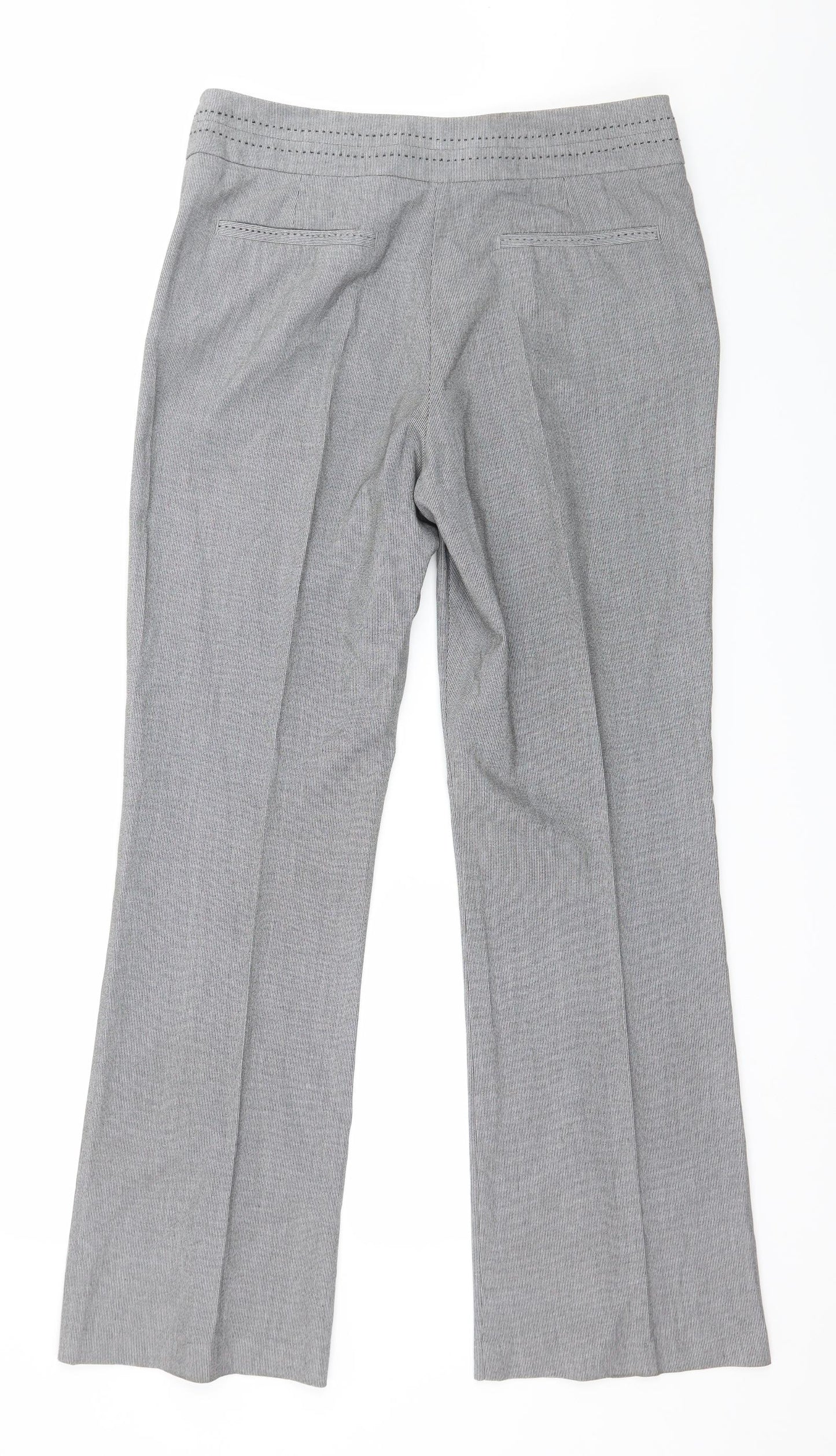 Per Una Womens Grey   Trousers  Size 10 L30 in