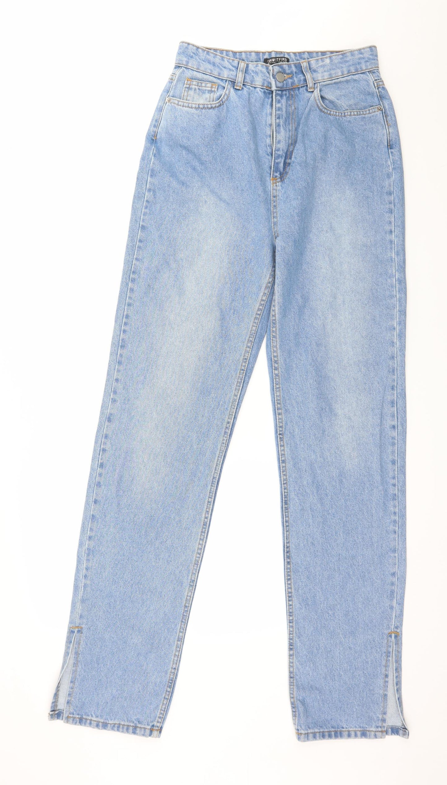 I SAW IT FIRST Womens Blue  Denim Mom Jeans Size 8 L34 in