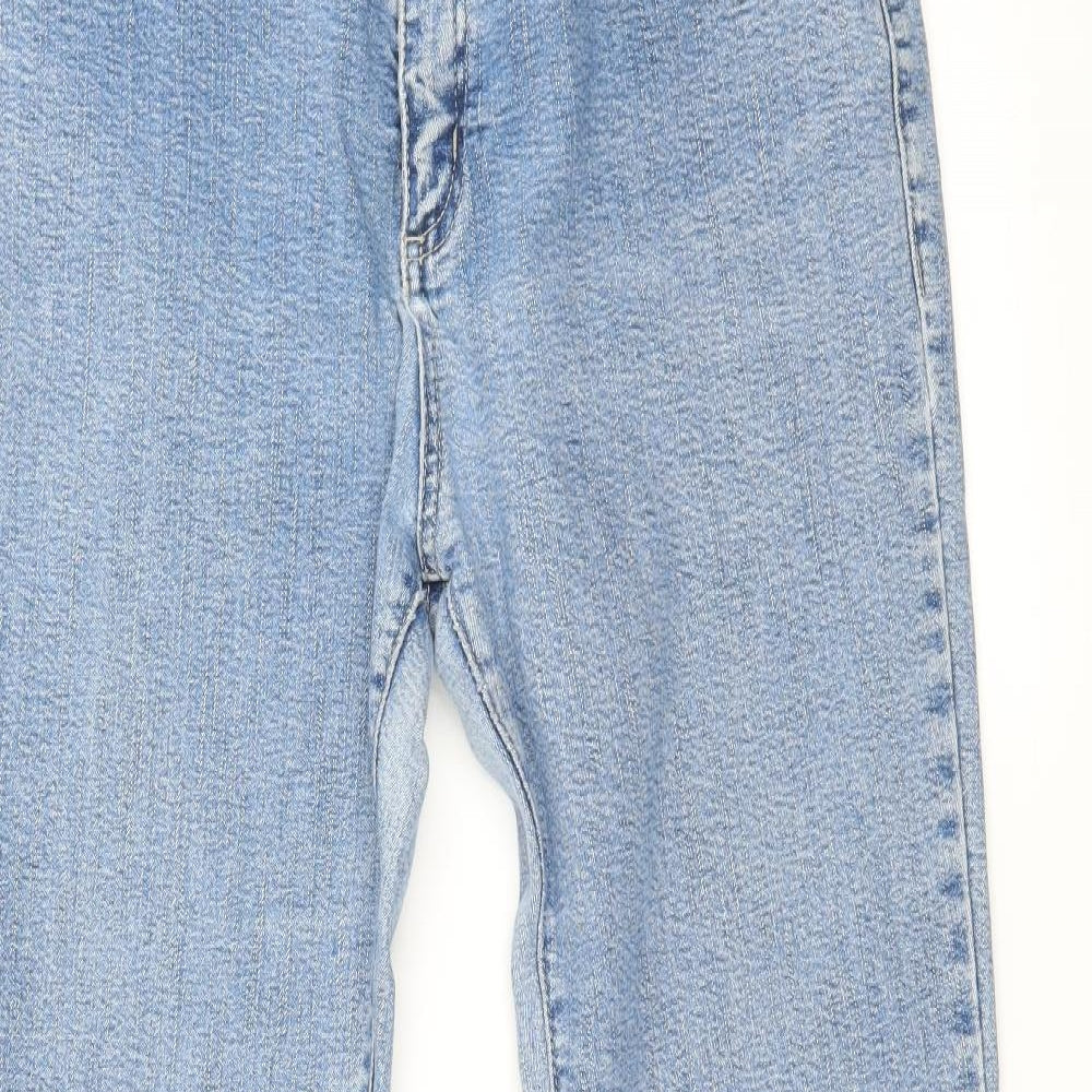 Per Una Womens Blue  Denim Straight Jeans Size 14 L28 in