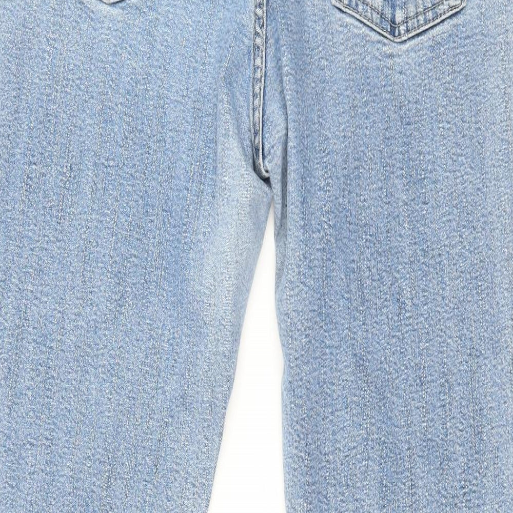 Per Una Womens Blue  Denim Straight Jeans Size 14 L28 in