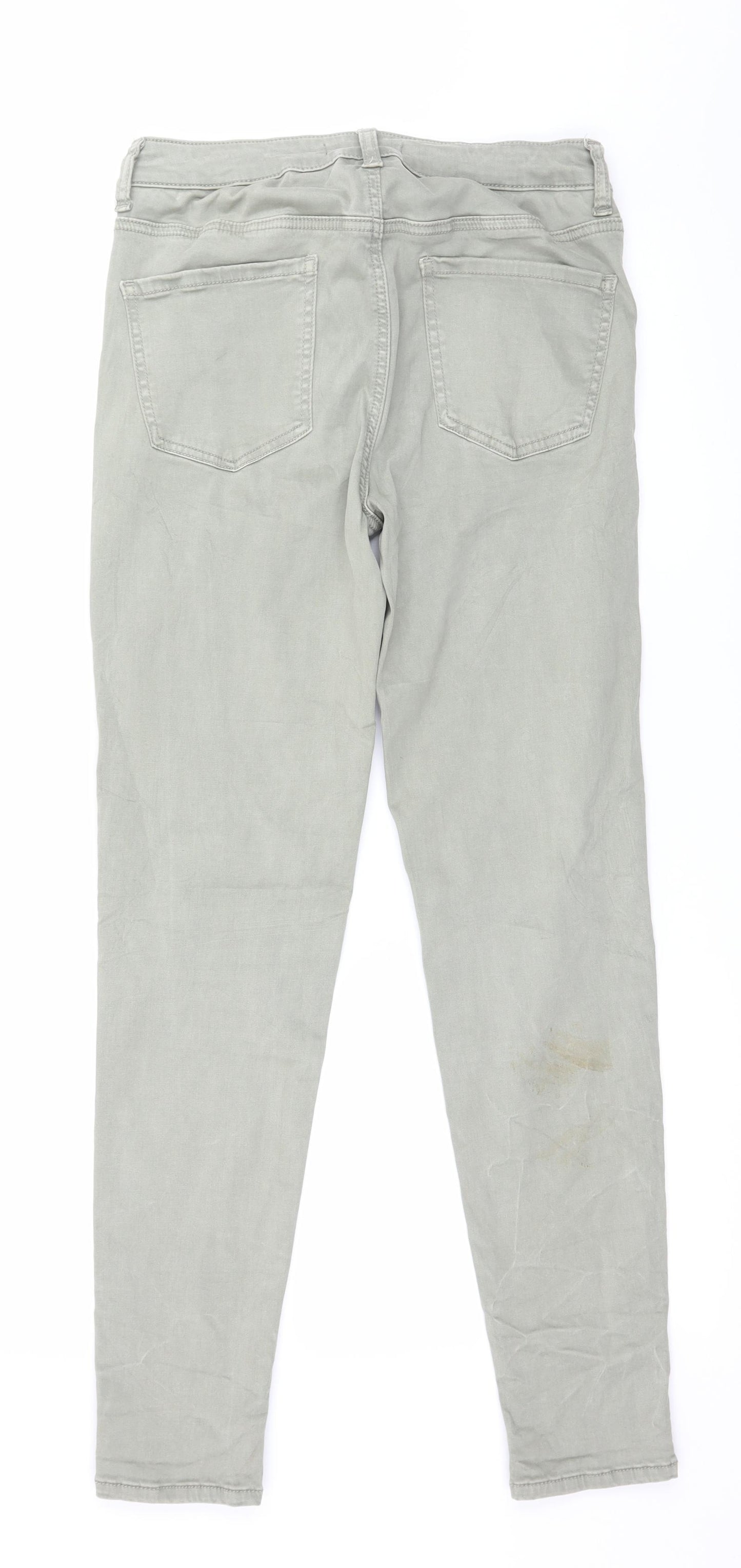 Find Womens Green   Trousers  Size 10 L29 in