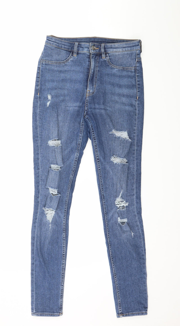 Divided by H&M Womens Blue Denim Skinny Jeans Size 8 L28 in