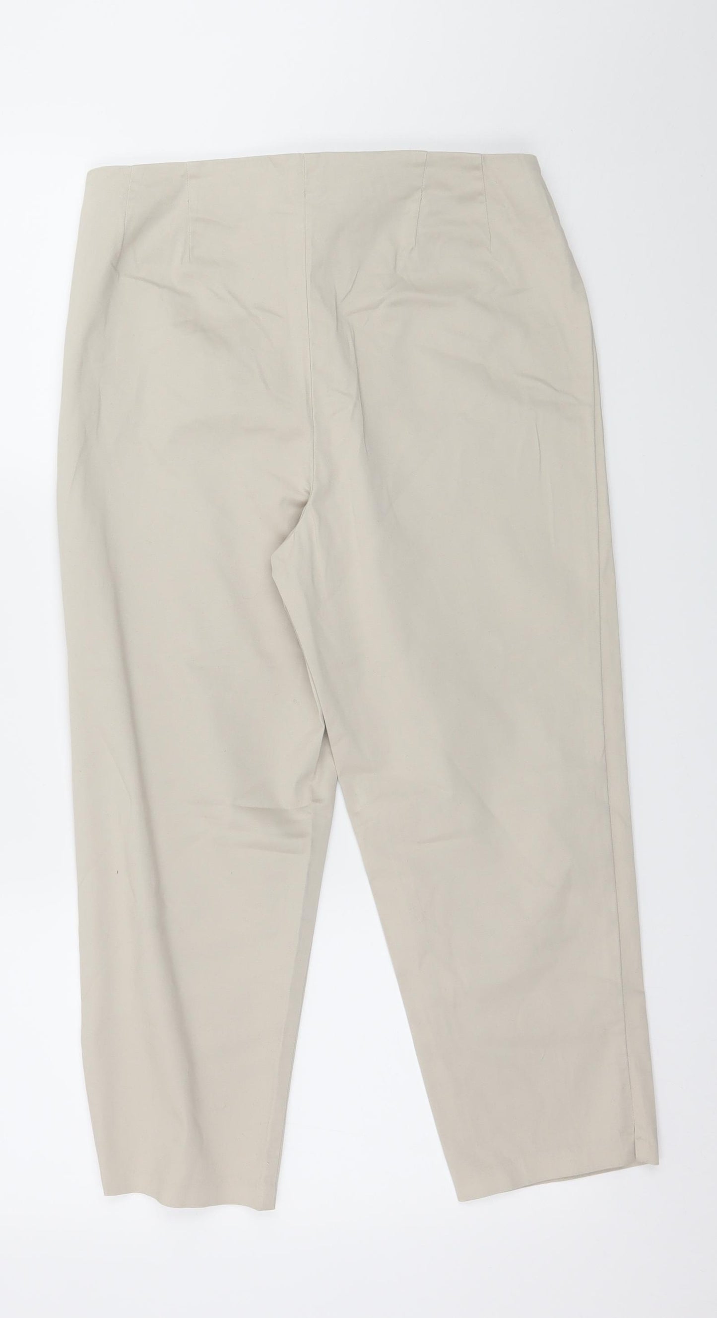 Marks and Spencer Womens Ivory   Trousers  Size 10 L21 in