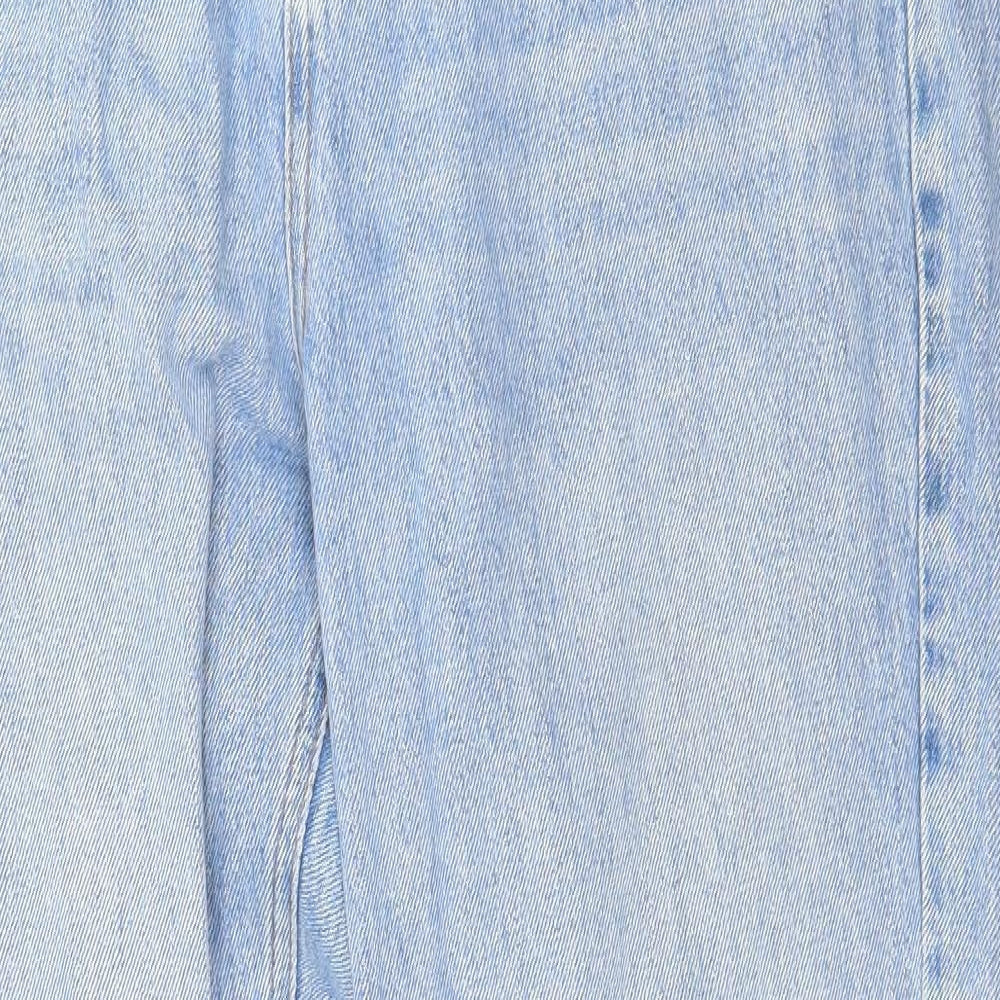 Topshop Womens Blue  Denim Mom Jeans Size 34 in L32 in