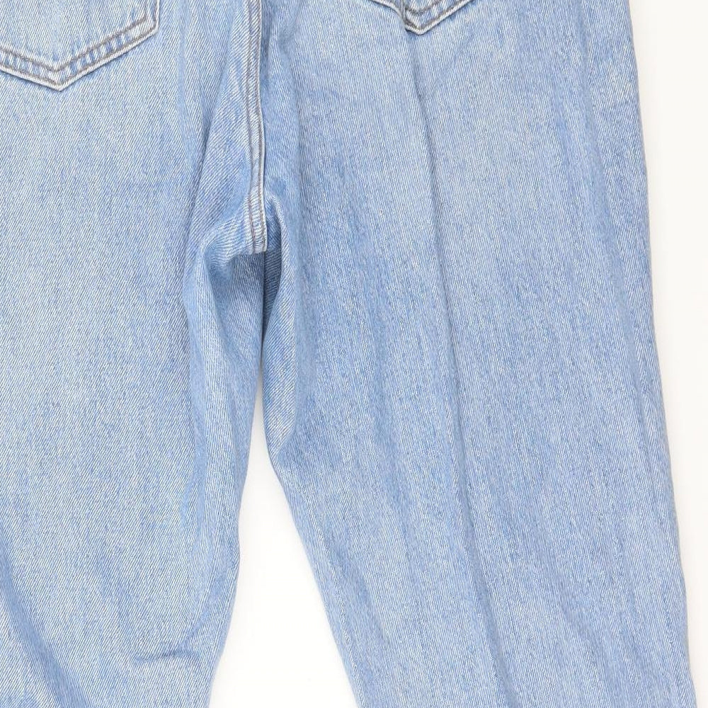 Topshop Womens Blue  Denim Mom Jeans Size 34 in L32 in