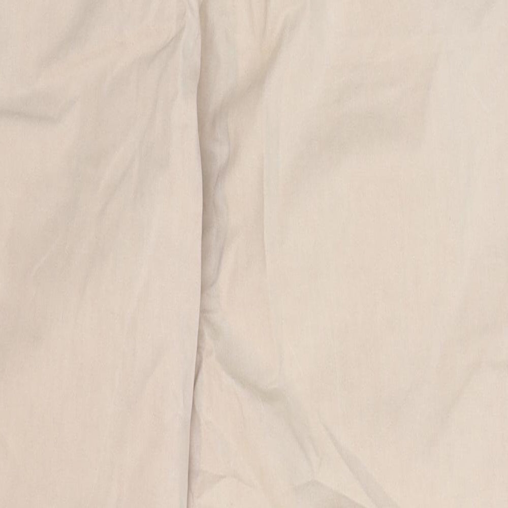 Marks and Spencer Womens Beige   Chino Trousers Size 14 L26 in
