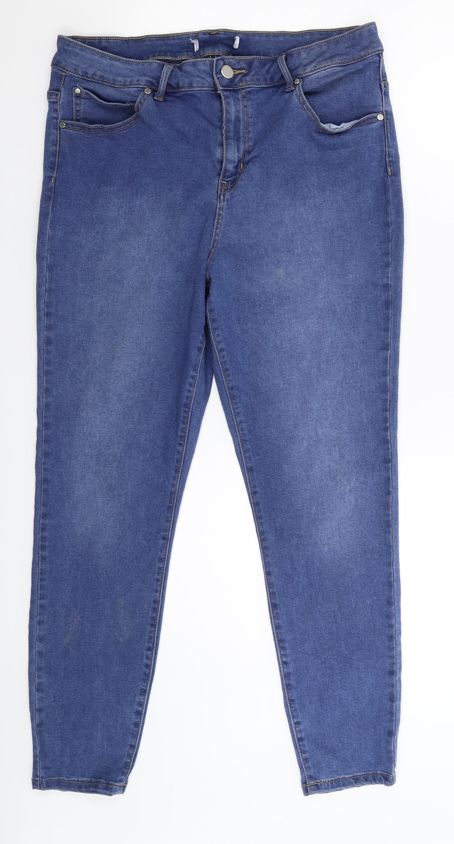 Denim Co Womens Blue  Denim Jegging Jeans Size 18 L26 in