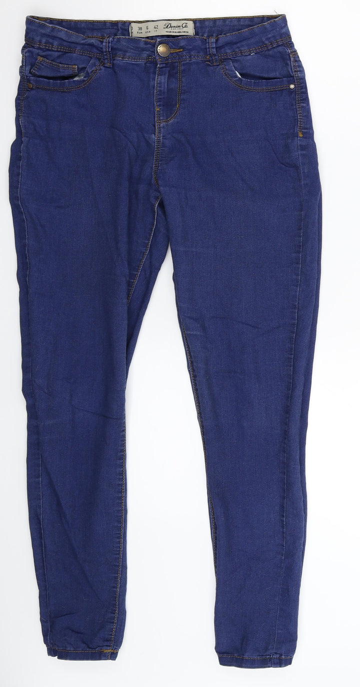 Denim Co Womens Blue Denim Jegging Jeans Size 10 L27 in