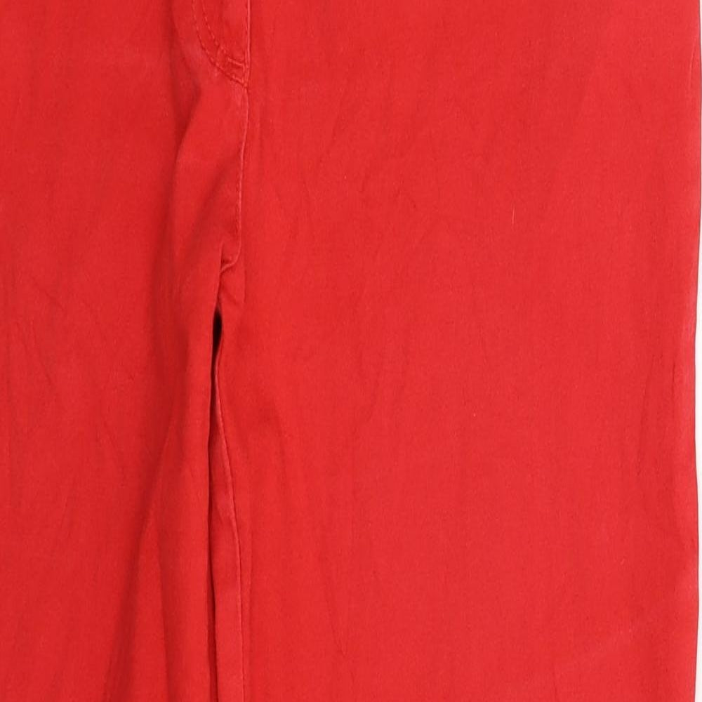 bonprix Womens Red  Denim Straight Jeans Size 32 in L29 in