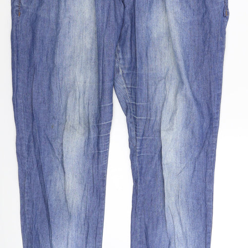 RESERVED Womens Blue  Denim Straight Jeans Size 28 in L32 in