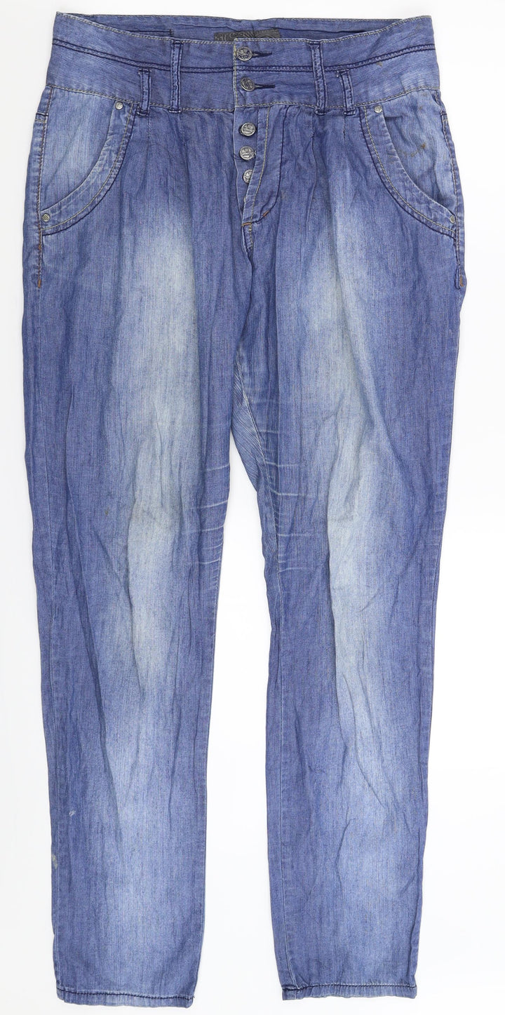 RESERVED Womens Blue  Denim Straight Jeans Size 28 in L32 in