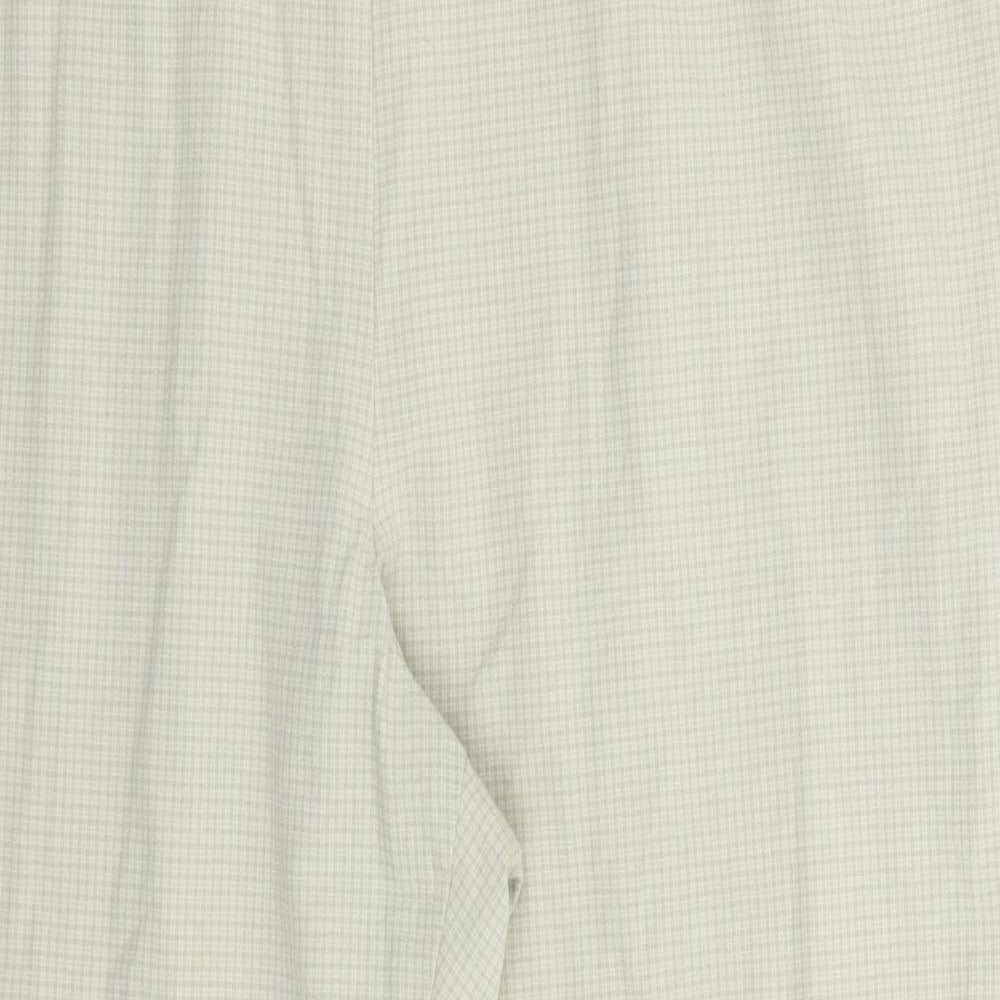 Marks and Spencer Womens Grey Check  Trousers  Size 18 L26 in