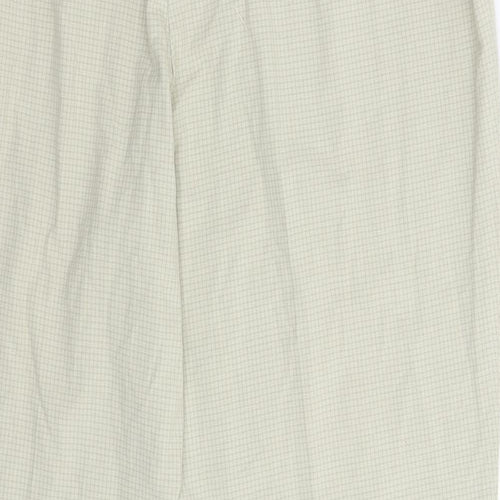 Marks and Spencer Womens Grey Check  Trousers  Size 18 L26 in
