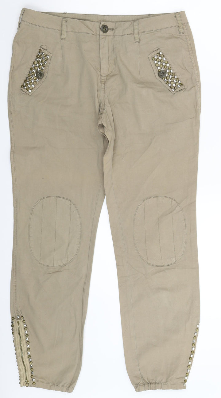 MALVIN Womens Grey Trousers Size 30 in L26 in