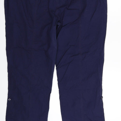 Sheego Womens Blue   Cargo Trousers Size 22 L32 in