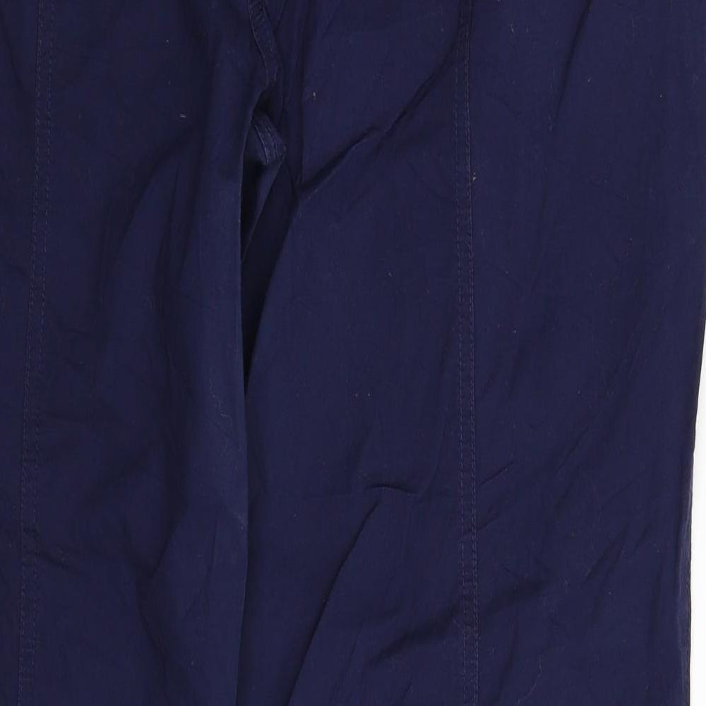 Sheego Womens Blue   Cargo Trousers Size 22 L32 in