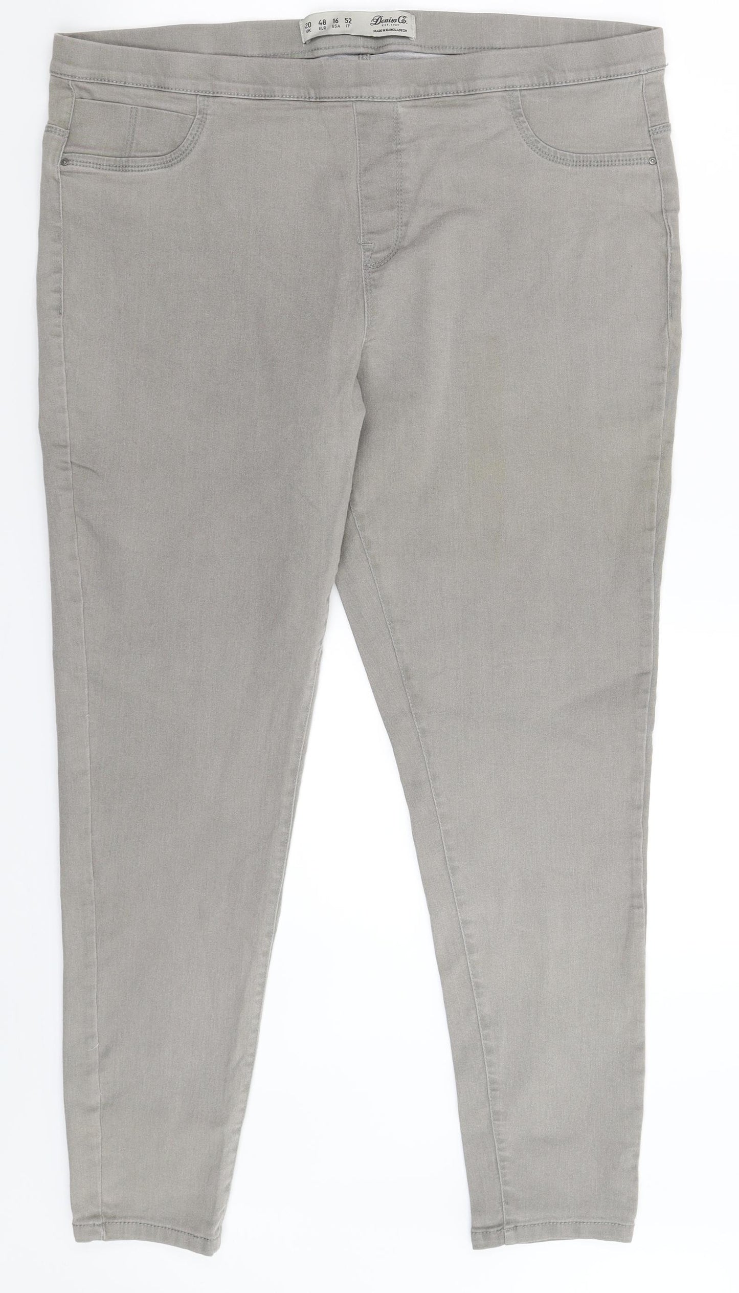 Denim Co Womens Grey  Denim Jegging Jeans Size 20 L30 in