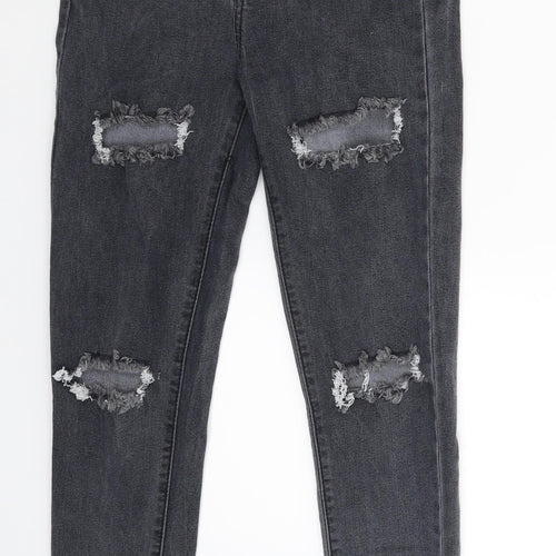 Momokrom Womens Grey  Denim Jegging Jeans Size S L25 in