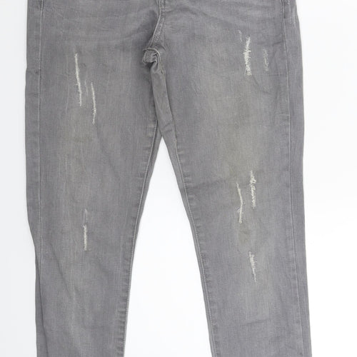 Denim Co Womens Grey  Denim Jegging Jeans Size 10 L27 in