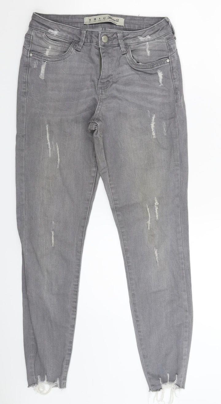 Denim Co Womens Grey Denim Jegging Jeans Size 10 L27 in
