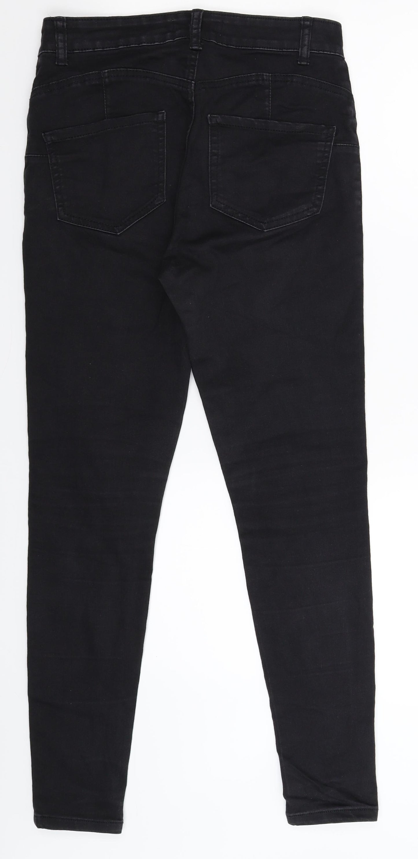 Denim Co Womens Black  Denim Skinny Jeans Size 10 L28 in