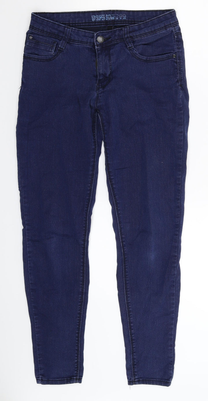 Denim Co Womens Blue Denim Jegging Jeans Size 10 L28 in