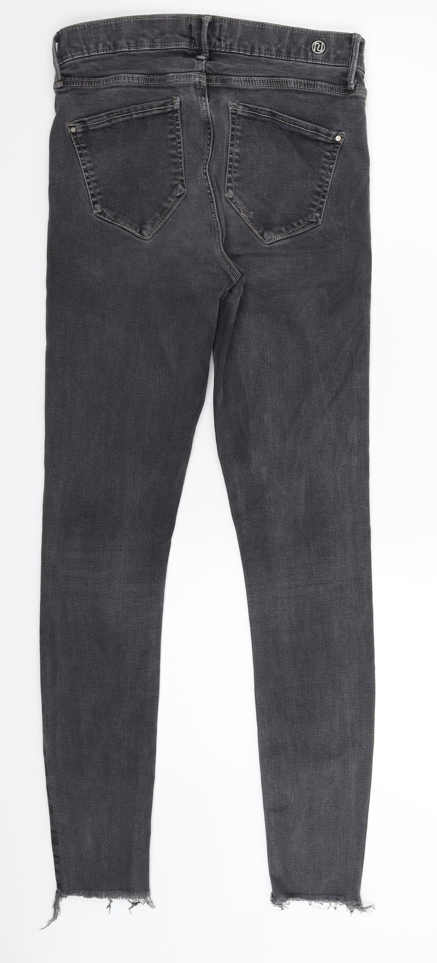 River Island Womens Black  Denim Jegging Jeans Size 10 L27 in