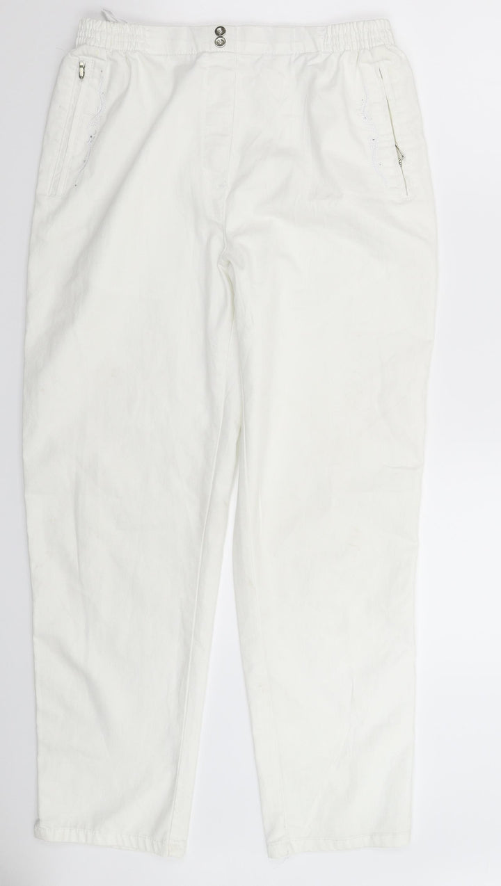 New Fashion Womens White Denim Skinny Jeans Size 30 in L28 in