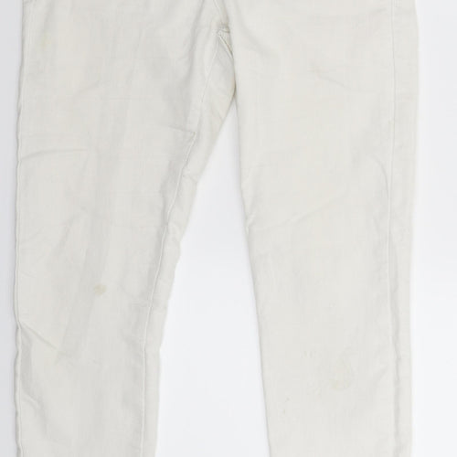 Denim Co Womens White  Denim Jegging Jeans Size 10 L29 in