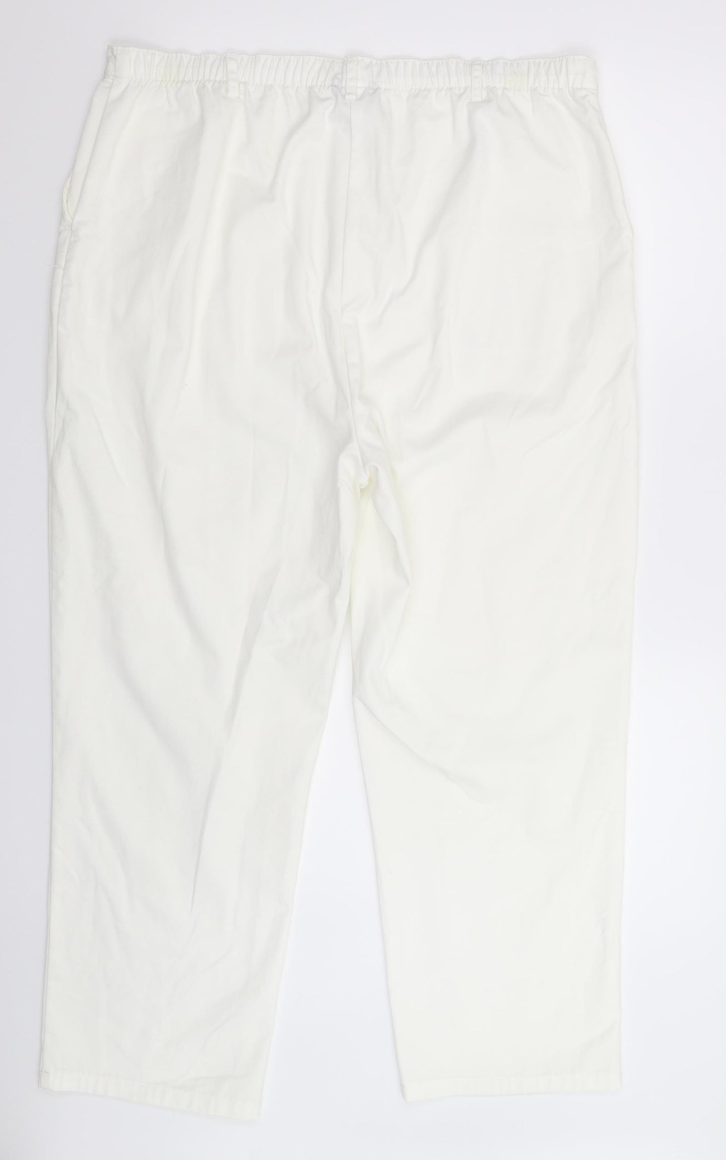 Lands' End Womens White   Trousers  Size 18 L29 in