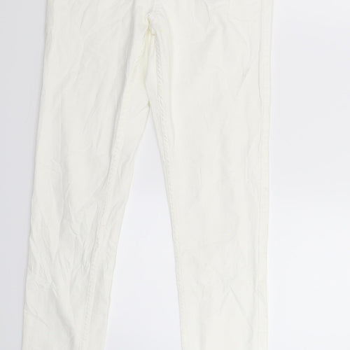 Gemma Womens White  Denim Skinny Jeans Size 27 in L31 in